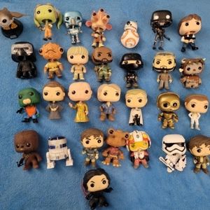 Star Wars Funko Pop Set of 29 Pre-owned - No Boxes